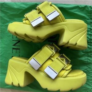 Authentic Bottega Veneta Flash Sandals Kiwi size 36